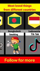 Most loved things from different countries 