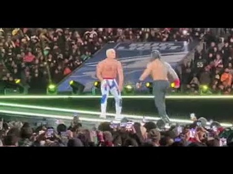 Cody Rhodes & Seth Rollins vs The Rock & Roman Reigns Full Match - WWE Wrestlemania XL