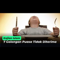 7 Golongan Orang yang Puasanya Tidak Sah