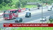 Situasi Arus Mudik di Jalan Layang Tol MBZ Terpantau Ramai Lancar