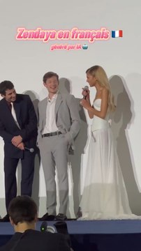 Zendaya in french pour l’avant-première de Challengers à Paris