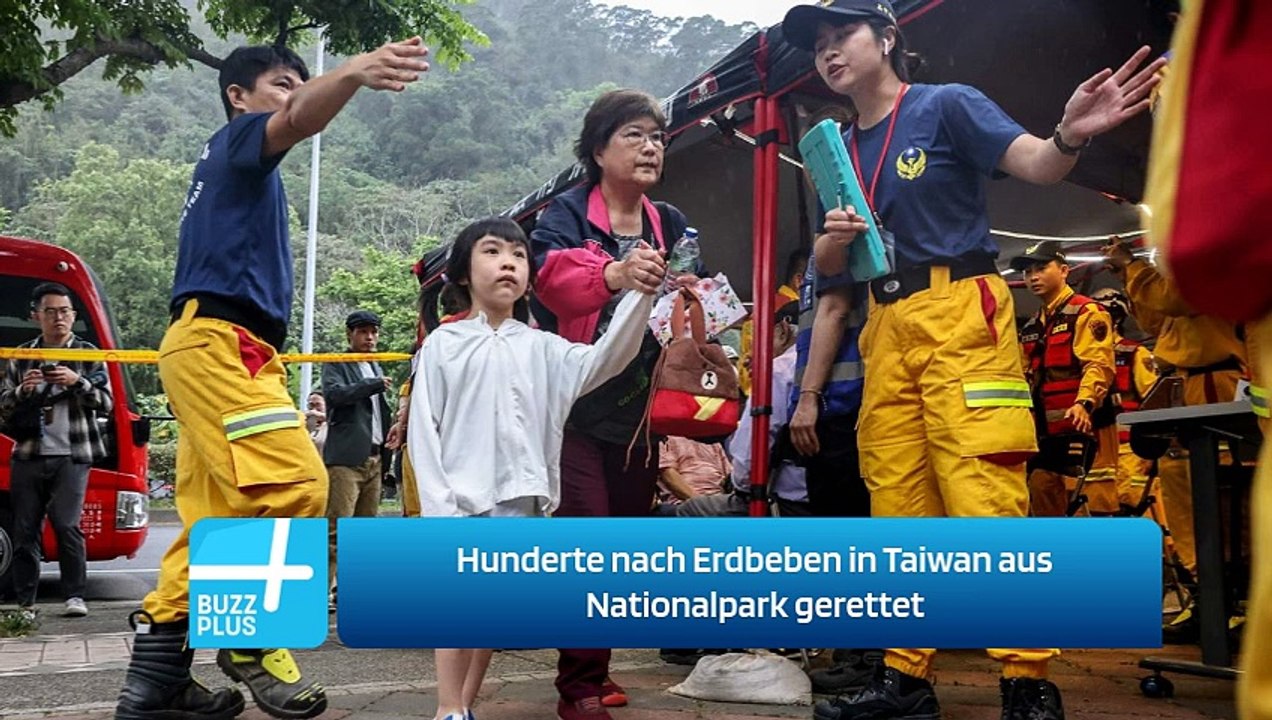 Hunderte nach Erdbeben in Taiwan aus Nationalpark gerettet