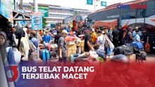 Bus Terjebak Macet, Sejumlah Pemudik di Terminal Bekasi Terlambat Berangkat