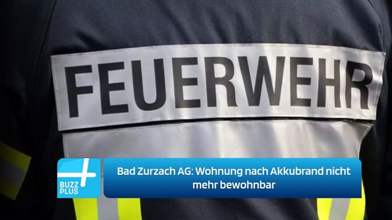 Bad Zurzach AG: Wohnung nach Akkubrand nicht mehr bewohnbar