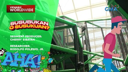 Roce Ordoñez, kakasa kaya sa tag active indoor obstacle course? | AHA!