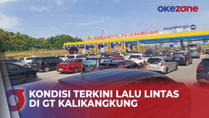 H-3 Lebaran, Lalu Lintas di GT Kalikangkung Padat Pemudik
