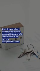 Prêt à taux zéro : conditions d’accès assouplies au profit de 6 millions de foyers supplémentaires
