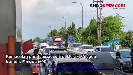 Sore Ini, Antrean Kendaraan di Tol Merak Mengular hingga 5 KM
