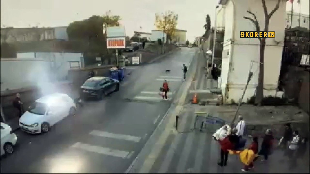 Galatasaraylı baba ve kıza saldıran şüpheliler kamerada