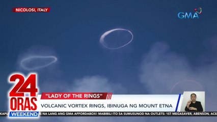 Volcanic vortex rings, ibinuga ng Mt. Etna | 24 Oras Weekend