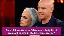 Amici 23, Alessandra Celentano e Rudy Zerbi creano il panico in studio, cosa succede