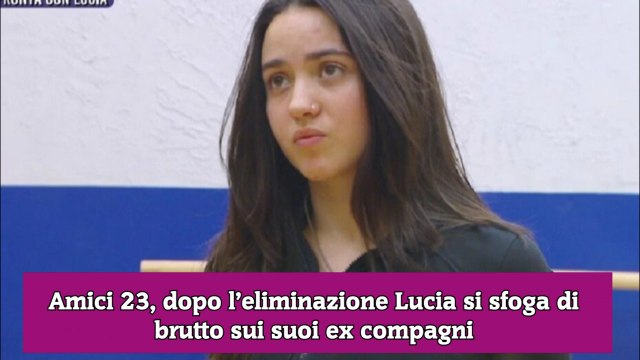 Amici 23, dopo l’eliminazione Lucia si sfoga di brutto sui suoi ex compagni