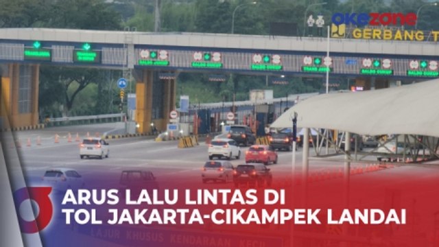 H-3 Lebaran, Arus Lalu Lintas Tol Jakarta-Cikampek Landai