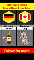 Most loved things from different countries ❤️