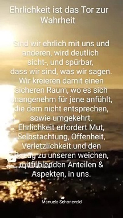 Ehrlichkeit, das Tor zur Wahrheit