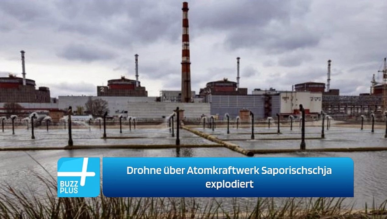 Drohne über Atomkraftwerk Saporischschja explodiert