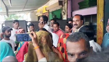 अशोकनगर में पानी के लिए सड़क पर लोगो का प्रदर्शन