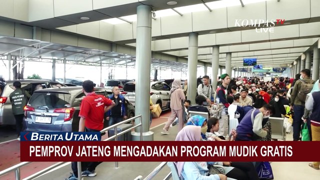 PJ Gubernur Jateng, Nana Sudjana Berangkatkan 1.088 Warga yang Akan Mudik Gratis dengan Kereta Api!
