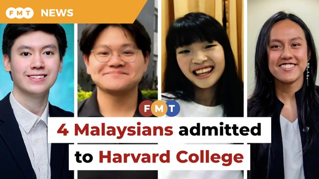 4 Malaysians admitted to Harvard College