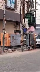 Fire broke out in power transformer of eighth line