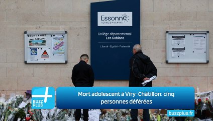 Mort adolescent à Viry-Châtillon: cinq personnes déférées