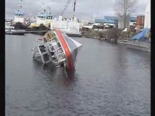Coast Guard Response Boat Self-Righting Test
