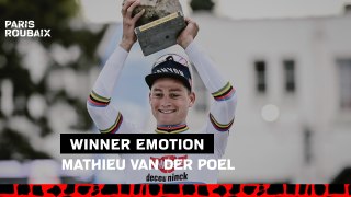 L'émotion de Van Der Poel - Paris-Roubaix 2024