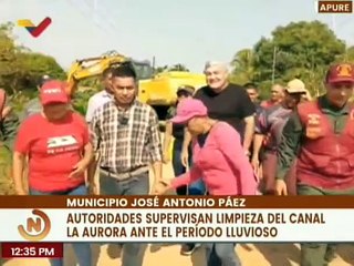Apure | Gobierno regional supervisó los trabajos de limpieza del canal fluvial "La Aurora"