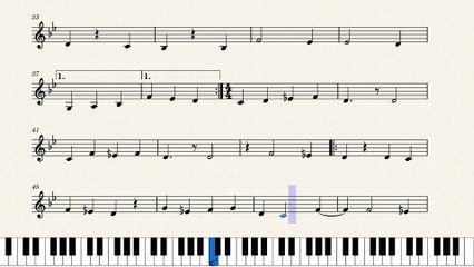 النوتة الموسيقية ,,لمقطع الغناء,,,يا حبيبى ونبض قلبى ونور حياته ,,,تدوين ماهر الغمرى