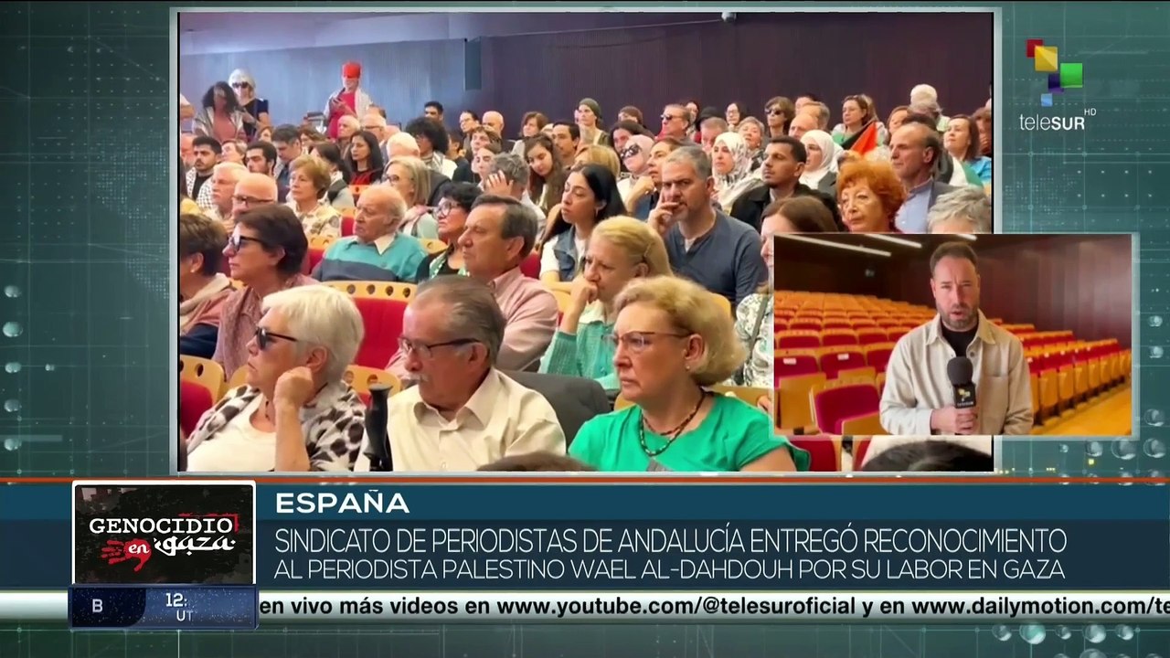 Sindicato de periodistas reconocen el trabajo de Wael Al-Dahdouh