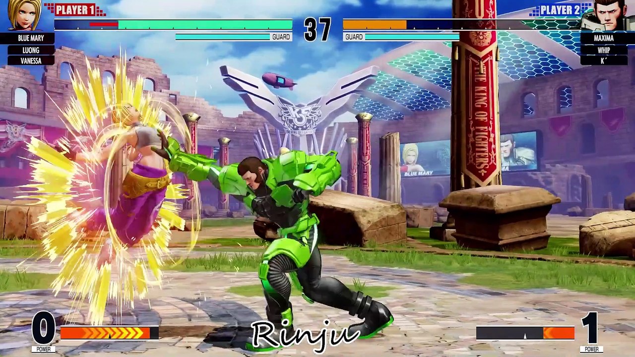 KoF 15 Mary Luong Vanessa vs Maxima Whip K' Stay Still or I'll Use my Whip