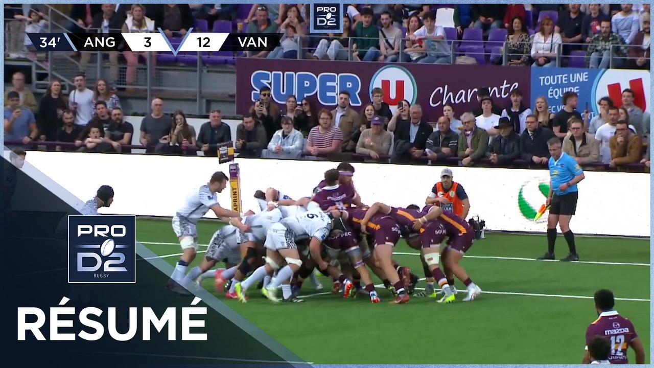 PRO D2 Saison 2023-2024 J25 - Résumé Soyaux Angouleme XV - RC Vannes