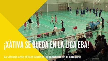 Últimos segundos de la victoria del NB Xàtiva