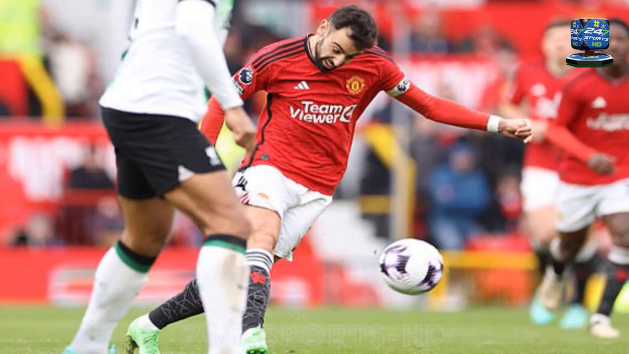Bruno Fernandes scores from 50-YARDS to equalise for Man United against Liverpool with their first shot of the game - after Liverpool had 15 attempts on goal of their own at Old Trafford