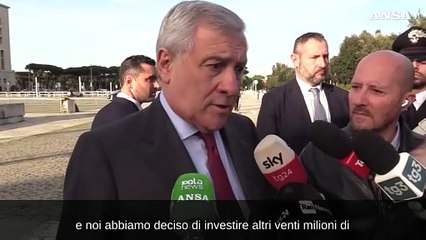 Tajani, "da Katz garanzie di aiuti ai civili con Food for Gaza"