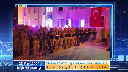 “MAHZEN-21” Operasyonunda "Alevler" Suç Örgütü Çökertildi