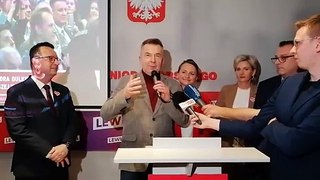 Dariusz Wieczorek. Wieczór wyborczy Lewicy w Szczecinie