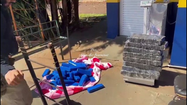 Em um só dia, PRF apreende 614 quilos de maconha, uma pistola, um carro roubado e 10 coletes em Santa Terezinha de Itaipu (PR)