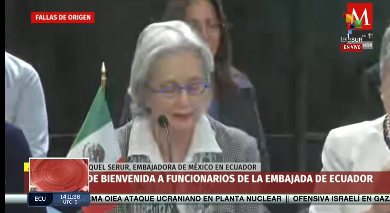 Raquel Serur ofrece declaraciones sobre el atropello a la embajada de México en Ecuador