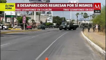Aparecen las 8 personas que continuaban desaparecidas tras levantones en Culiacán