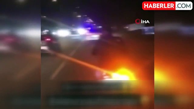 Motosikleti üzerinde kurusıkı tabanca ile havaya ateş açan şahıs gözaltına alındı