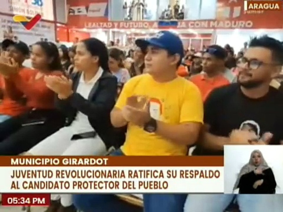 JPSUV Aragua ratifica respaldo a la candidatura presidencial de Nicolás Maduro en comicios del 28J