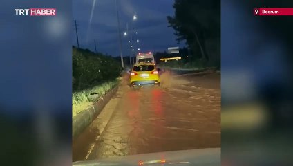 Bodrum'da isale hattında patlama: Tonlarca su çevreye aktı