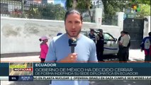 Autoridades minimizan refuerzos en la Embajada de México en Quito