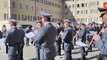 La banda della Guardia di Finanza suona Morricone in piazza Montecitorio