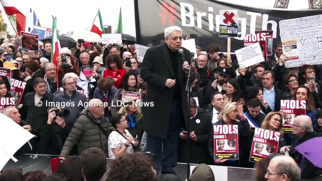 Des politiques unis contre le terrorisme islamique pour la libérations des otages. Paris/France - 07 Avril 2024