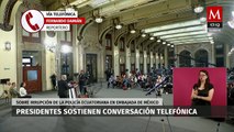 Los presidentes de México y Bolivia dialogan sobre la invasión en la embajada mexicana