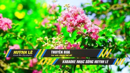 THUYỀN HOA Karaoke Nhạc Sống SONG CA ( Dm Rê Thứ ) - Cha Cha Beat Hay