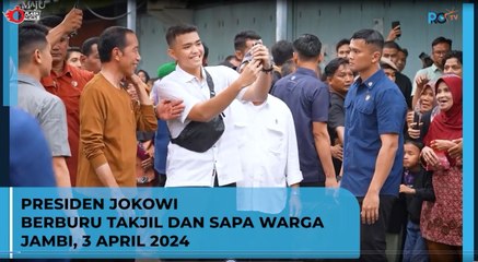 Ngabuburit, Presiden Jokowi Berburu Takjil dan Sapa Warga Jambi, 3 April 2024