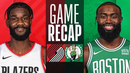Game Recap: Celtics 124, Trail Blazers 107